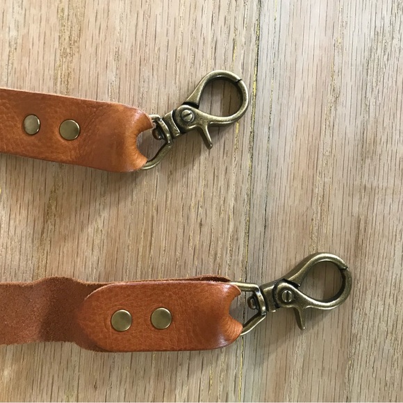 Brown Leather bag strap - adjustable - Picture 6 of 8